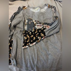 Floral Bell Sleeve Top-Small